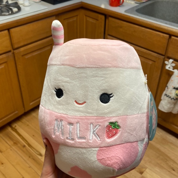 Squishmallows Toys Nwt Amelie Strawberry Milk Squishmallow Poshmark
